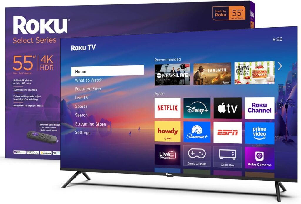 55″ Roku 4K Smart TV Gets 29% Discount for Limited Time