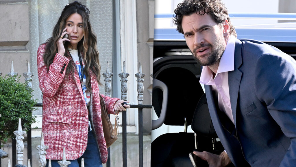 First Look at Michelle Keegan and Tom Bateman Behind The Scenes on Harlan Coben Adaptation ‘The Woods’