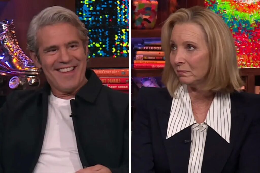 Lisa Kudrow Stuns Andy Cohen By Calling Out ‘RHOBH’ Editing Flub On ‘WWHL’: “Black Mercedes Sprinter Twins”