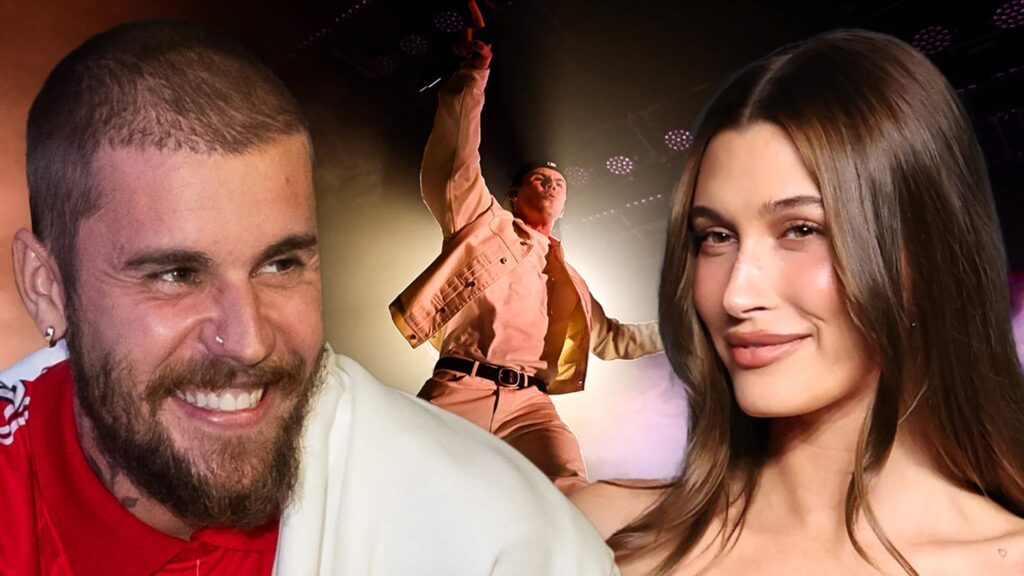 Justin and Hailey Bieber Spotted at The Kid LAROI’s Show in L.A.