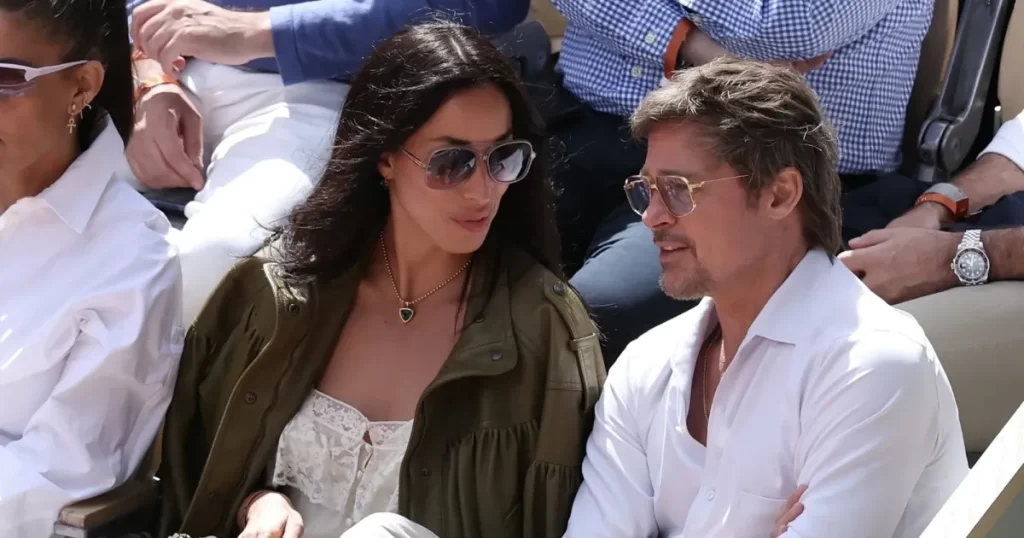 Brad Pitt and Ines de Ramon Show PDA at French Open