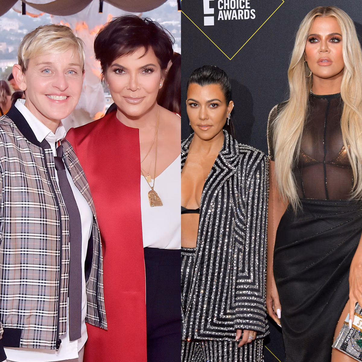 Khloe Kardashian, Kourtney Kardashian React to Ellen DeGeneres’s MJ Tribute