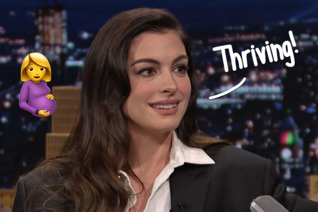 See Anne Hathaway’s Pregnancy Glow On The Odyssey Red Carpet!