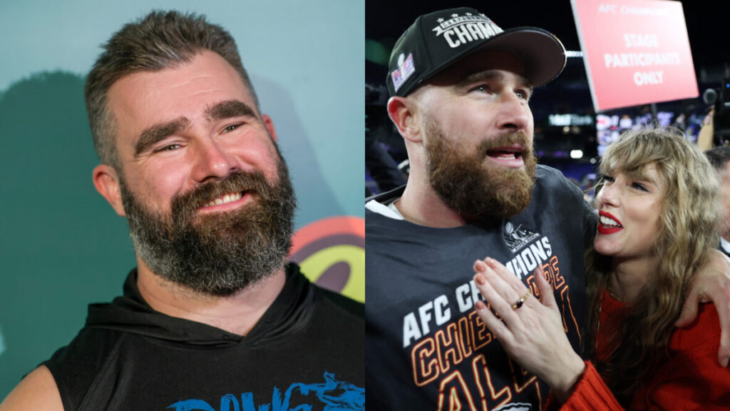 Jason Kelce Admits He’s Shocked Taylor Swift & Travis Kelce’s Wedding Photos Haven’t Leaked