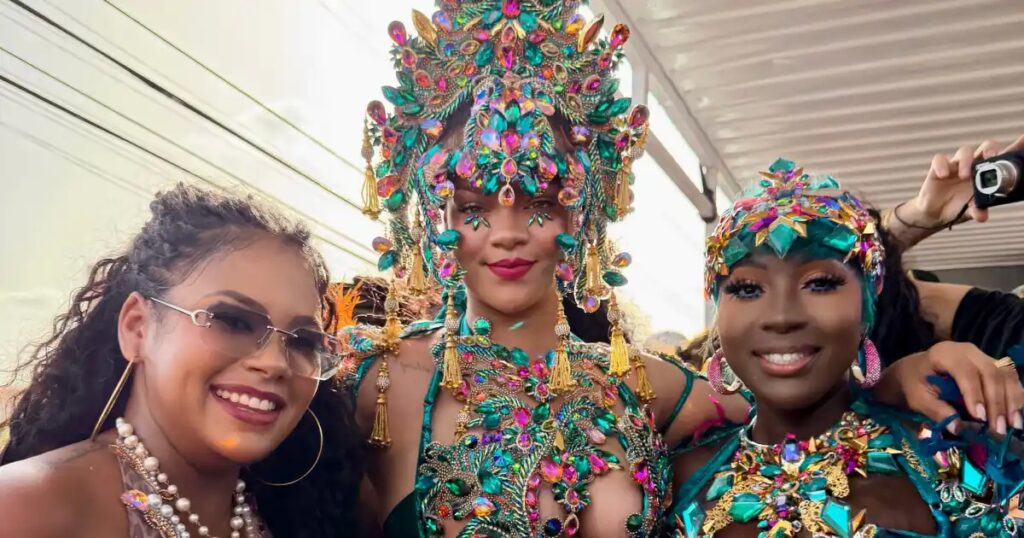 Rihanna Stuns in Barely-There Carnival Costume With Cutouts