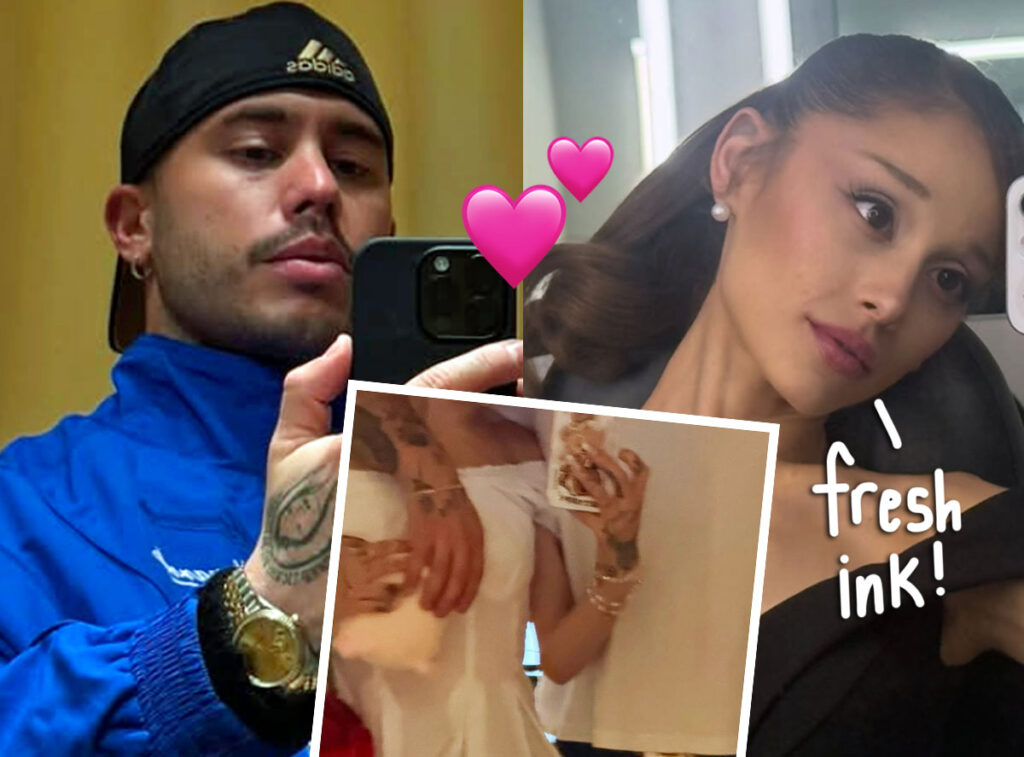 Ariana Grande Seemingly Gets Love Tattoo To Match Boyfriend Ricky Álvarez’s Ink – See What It Says!