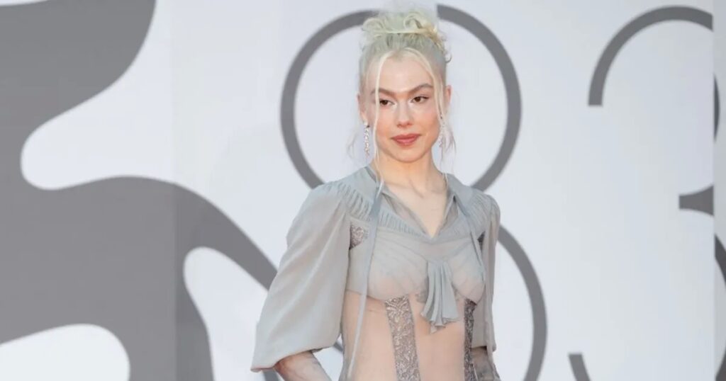Phoebe Bridgers Wows in Naked Dress at Venice Film Festival