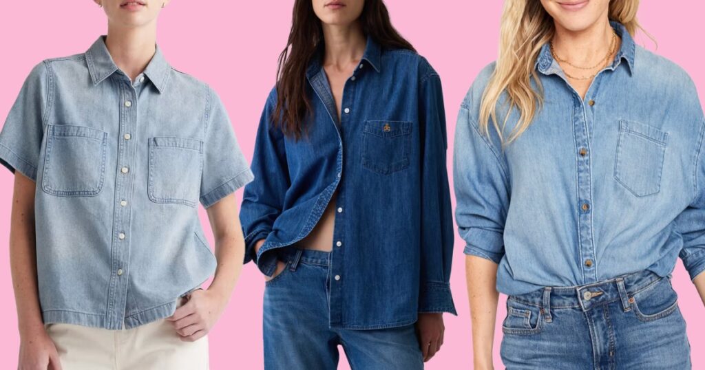 15 Denim Shirts ‘It’ Girls Are Reaching for This Fall — From $24