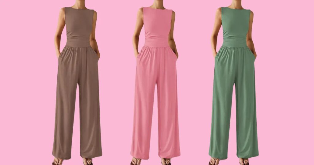 This Slimming Amazon Jumpsuit Is What Cool Moms Wear for Fall